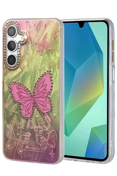 Newface Samsung Galaxy A14 4G Kılıf Blade Aynalı Desenli Kapak - Desen 5 ürün görseli 1