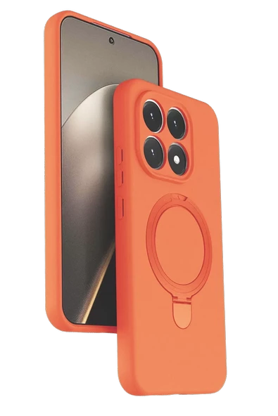 Newface Xiaomi Mi 15T Regal Magsafe Standlı Kapak - Turuncu ürün görseli 1