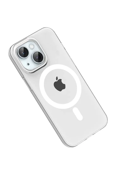 Joko Apple iPhone 15 PC Blank Magsafe Kapak - Şeffaf - Resim 3