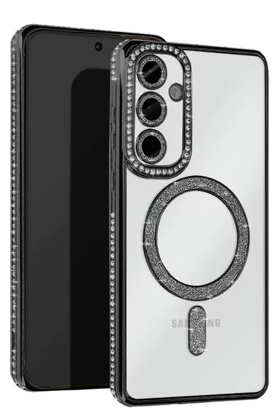 Newface Samsung Galaxy S23 FE Joke Simli Magneticsafe Kılıf - Siyah ürün görseli 1