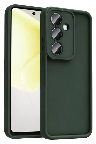 Newface Samsung Galaxy A57 5G Viera Silikon - Koyu Yeşil ürün görseli 1