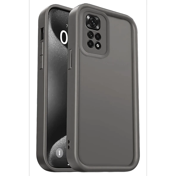 Redmi 10 2022 Kılıf Viera Silikon - Gri