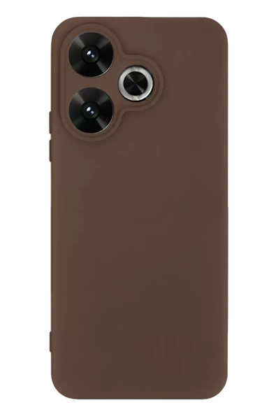 Newface Xiaomi Redmi 13 4G Kılıf First Silikon - Kahverengi ürün görseli 1
