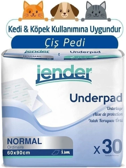 Jender 60cm x 90cm 30'lu 2 Paket Yatak Koruyucu Örtü ürün görseli 1