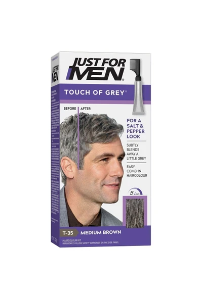 Just For Men Touch Of Gray Beyazlık Giderici - Orta Kahve Saç Boyası ürün görseli 1