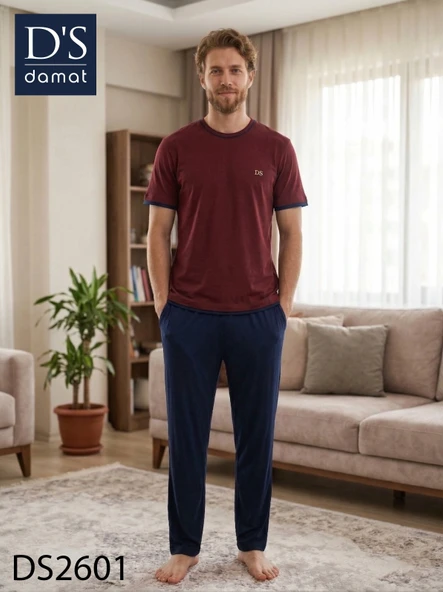 D's Damat 2601 Erkek Spring Kısa Kol Pijama Takımı ürün görseli 1