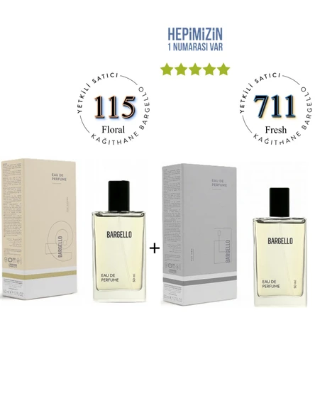 115 + 711 Kadın/Erkek Parfüm Edp 50 ml Floral/Fresh - Mnms115711 ürün görseli 1