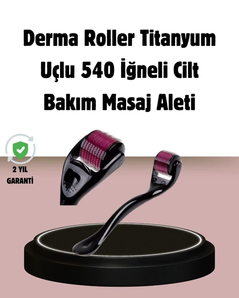 Dermaroller Titanyum 540 İğneli 1 mm Cilt Yenileme ve Anti Aging Etkisi ürün görseli 1