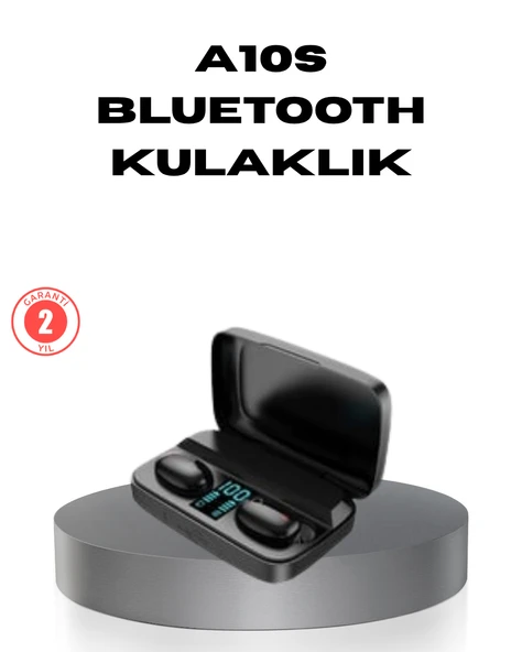 A10s TWS Bluetooth 5.0 Kulaklık – Powerbank’li Şarj Kutusu, Dokunmatik Kontrol, Gerçek Stereo ürün görseli 1