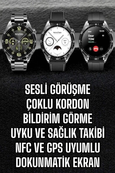 Akıllı Saat Titreşimli Pusula Nabız ve Tansiyon Ölçer NFC Uyumlu ürün görseli 1