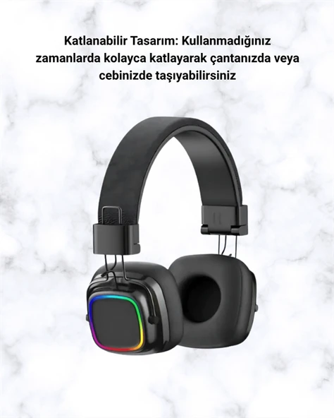 Yüksek Ses Kaliteli Kablosuz Kulak Üstü Kulaklık – BT 5.3 ürün görseli 1