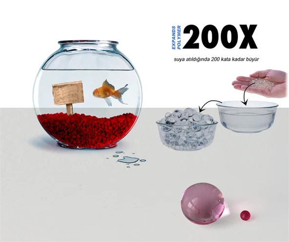 Suda Büyüyen Pmer Vazo ve Akvaryum Taşları ürün görseli 1