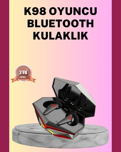 Led Işıklı Metal Kasa Kablosuz  Kulaklık ürün görseli 1