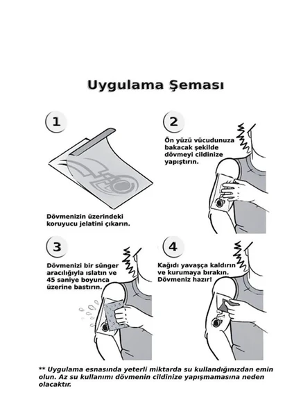 Kartal Geçici Dövme Şablonu Büyük Boy ürün görseli 1