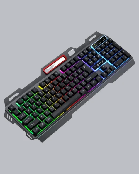 RGB Işıklı  Klavye Mouse Seti – Türkçe Q, Ayarlanabilir DPI, Ergonomik ve Dayanıklı Tasarım ürün görseli 1