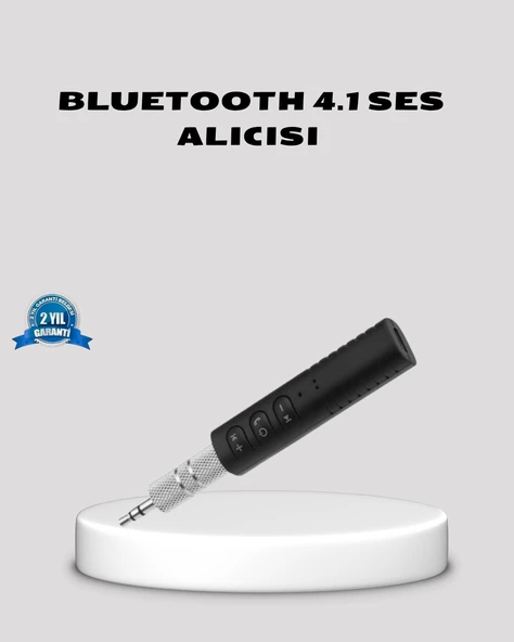 Bluetooth 4.1 Müzik Alıcısı 3.5mm Aux Girişli Mini Kablosuz Adaptör ürün görseli 1