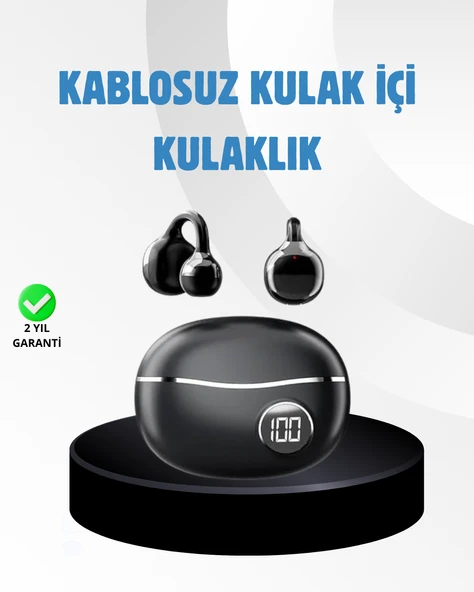 Açık Kulak Kablosuz Bluetooth Kulaklık – Konforlu Tasarım ve Uzun Süreli Kullanım ürün görseli 1