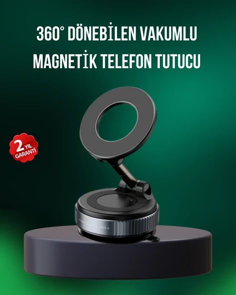 Alüminyum Gövdeli Manyetik Araç İçi Telefon Tutucu ürün görseli 1