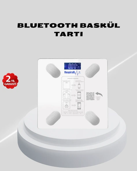 Akıllı Bluetooth Tartı – 8 Farklı Ölçüm Verisi,  Kişi Tanıma ürün görseli 1