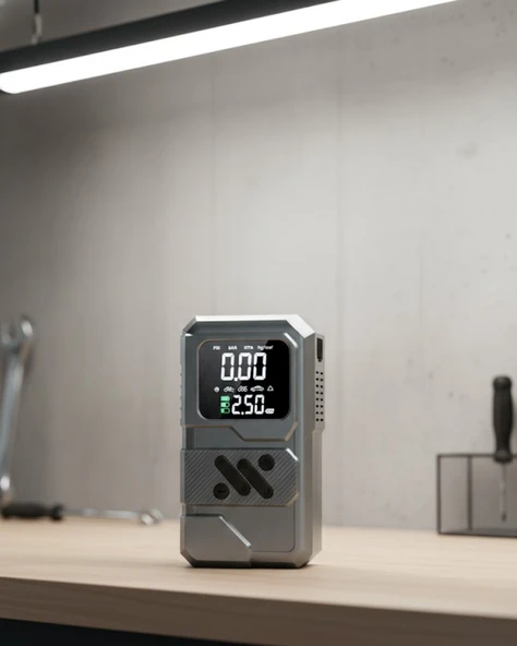 Araçlar İçin Akü Takviye Lastik Şişirme ve Powerbank Cihazı ürün görseli 1