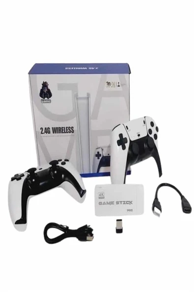 Game Stick 4K Retro Çift Kollu Atari Oyunlari +20000 Oyunlu Konsol Nostalji ürün görseli 1