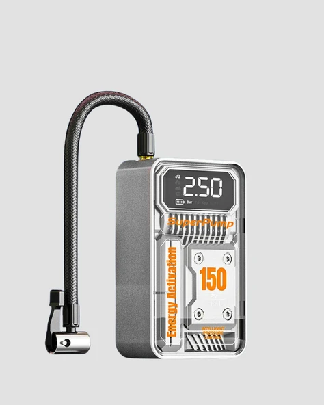 150 PSI Kablosuz Şarjlı Hava Pompası – LED Ekranlı ve  Kapanma Özellikli ürün görseli 1