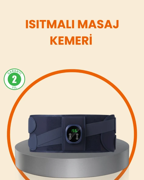 Isıtmalı Masaj Kemeri Dijital Ekranlı Bel Çevresi 100 cm Altı Uyumlu ürün görseli 1