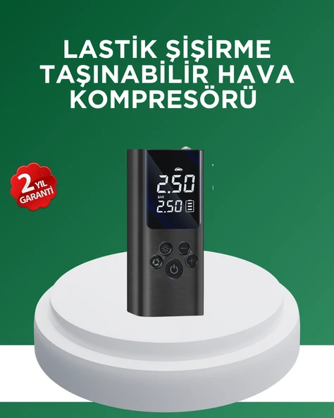 Dijital Lastik Pompası Çok Amaçlı Taşınabilir Kompresör ürün görseli 1