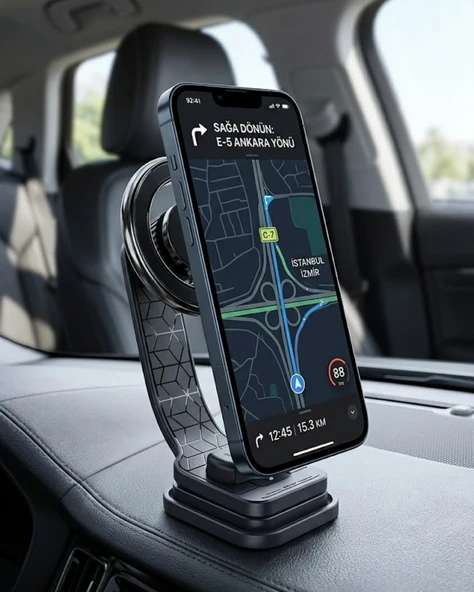 Manyetik Araç Telefon Standı Katlanabilir Telefon Tutucu ürün görseli 1
