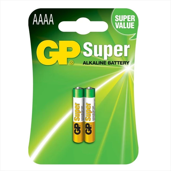 GP AAAA Alkalin Pil 2li Blister ürün görseli 1