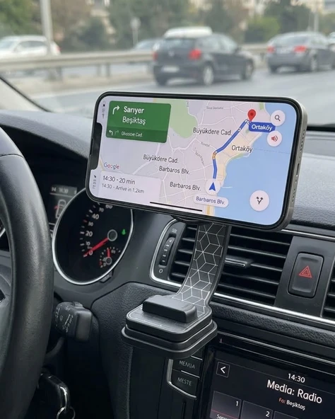 Dashboard Manyetik Telefon Tutucu Ayarlanabilir Telefon Standı ürün görseli 1