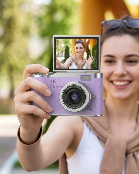 LK007 FOTOĞRAF MAKİNESİ MOR ürün görseli 1