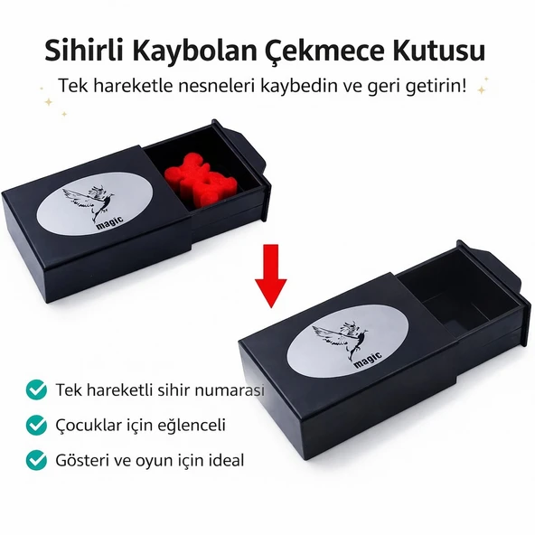 Herşeyi Kaybeden Sihirli Kutu Sihirli Çekmece 3x10x7 cm ürün görseli 1
