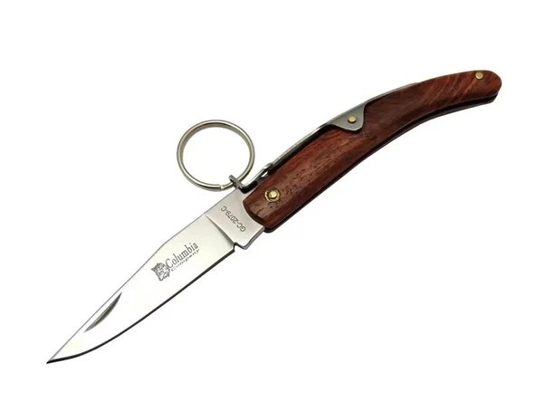 Okapi GC2079C Kahverengi Kamp Çakı 16,5cm  Manuel, Kemerlikli, Ahşap Sap ürün görseli 1