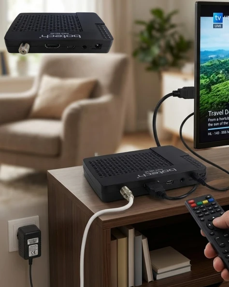 1080p HD Görüntü Kaliteli Uydu Alıcı HDMI Çıkışlı USB Destekli Kolay Kurulum ürün görseli 1