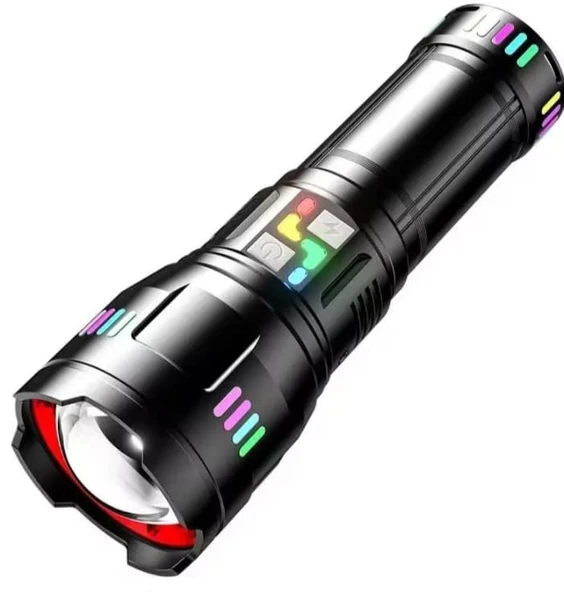 F.B.I Pro F3002 Alüminyum TG LED Gece Şeritli TypeC Şarjlı El Feneri ürün görseli 1