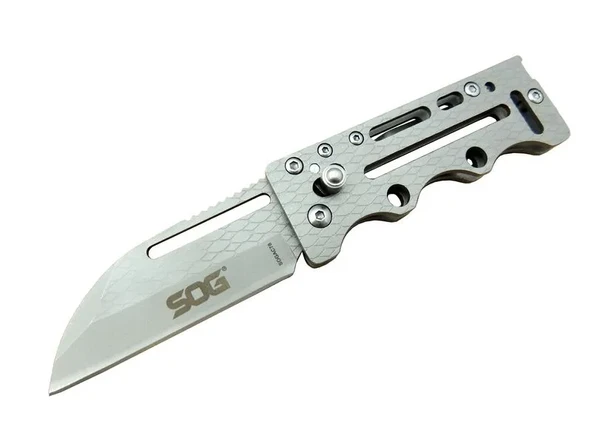 SOG AC78 Gri Yaprak Kamp Çakı 14,5 cm  Metal Sap, Kılıflı ürün görseli 1