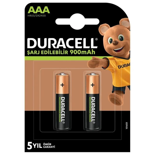 1.2V 900mAh AAA Şarj Edilebilir İnce Kalem Pil 2'li Paket ürün görseli 1
