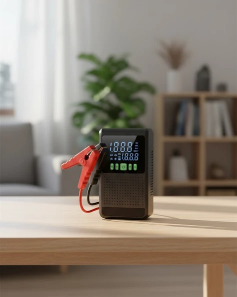 Şarjlı Araç Akü Takviyeli Hava Pompası Powerbank Özellikli ürün görseli 1