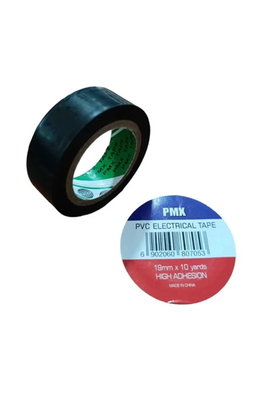Pmx İzole Bant Elektrik Kablo Bantı 19mm x 10m Siyah ürün görseli 1