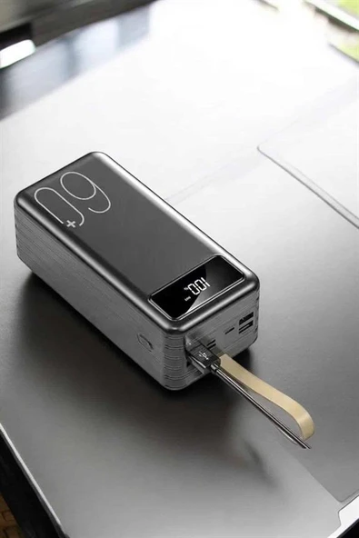 Powerbank 60.000 MAH Dijital Göstergeli 4 Portlu Taşınabilir ürün görseli 1