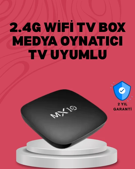4K UHD Android Medya Oynatıcı 8 GB Hafıza 2 GB RAM WiFi Destekli ürün görseli 1