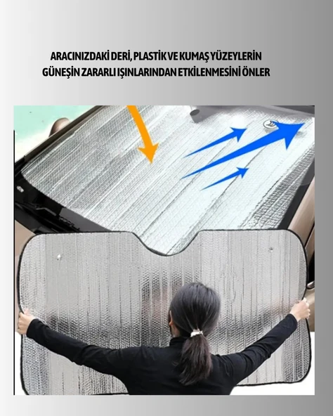 Sünger İzolasyonlu Katlanabilir Güneşlik - Resim 3