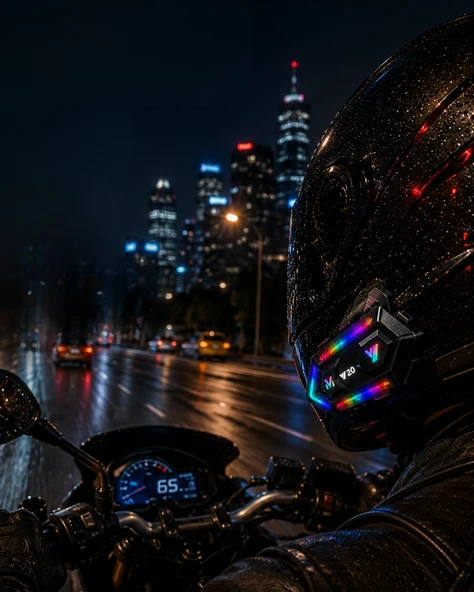 Gürültü Engelleyici Motosik Kask Intercom Uzun Pil Ömürlü Tasarım ürün görseli 1