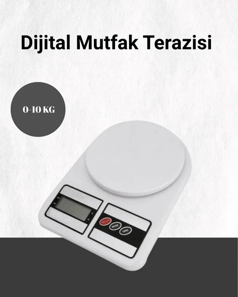 Hassas Ölçüm İçin Dijital Mutfak Tartısı – 10 Kg Kapasiteli ürün görseli 1