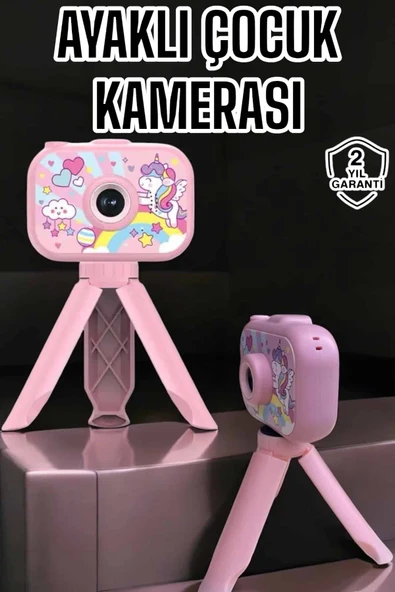 Ayaklı Mini Fotoğraf Makinesi Çocuk Için Eğitici Video Kamera ürün görseli 1