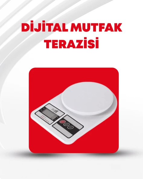 10 Kg Kapasiteli LCD Ekranlı Dijital Mutfak Tartıs ürün görseli 1