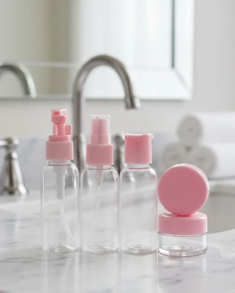Taşınabilir 5’li Seyahat Kozmetik Şişe Seti 30 ml Sızdırmaz ürün görseli 1