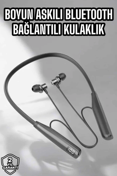 Boyun Bantlı Bluetooth Kulaklık Yüksek Ses Kaliteli 100 Saat Kulaklık ürün görseli 1