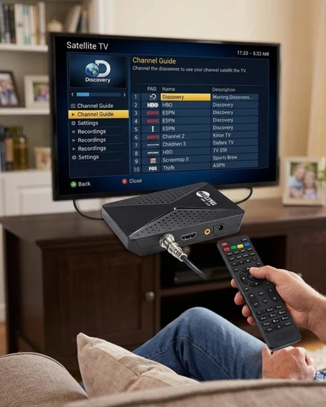 Gelişmiş Özellikli Uydu Alıcısı HDMI USB WiFi Destekli ürün görseli 1
